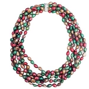 Multicolor Pearl Necklace